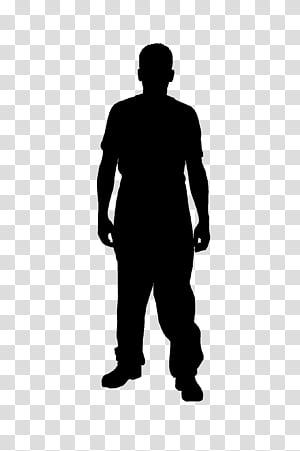 Man, Silhouette, Drawing, Portrait, Standing, Black, Male, Human