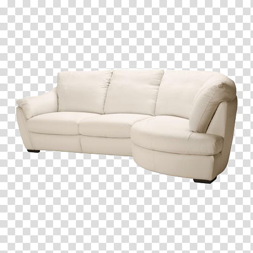 Fixtures, white sectional sofa transparent background PNG clipart