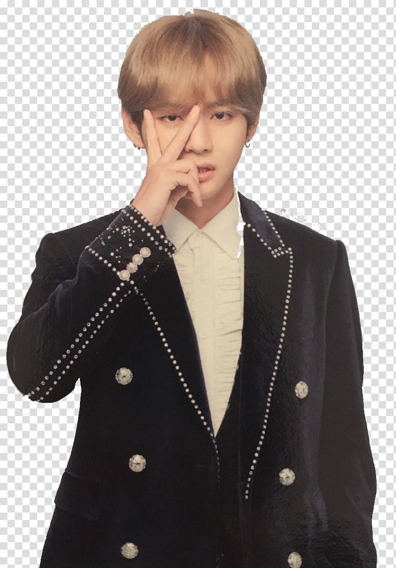 V BTS transparent background PNG clipart