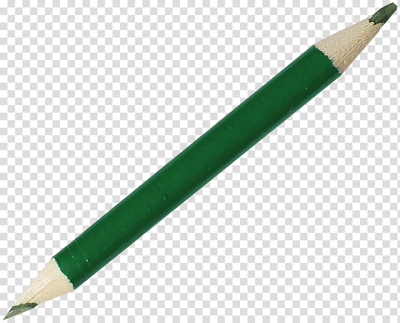green coloring pencil with sharpen edges transparent background PNG clipart