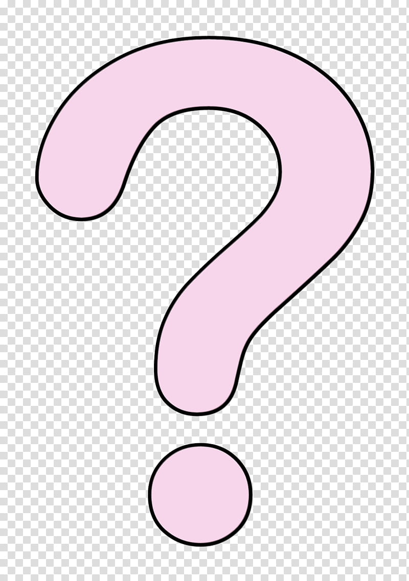 Question Mark, Pink, Thought, Cartoon, Candle, Nose, Line, Material Property transparent background PNG clipart