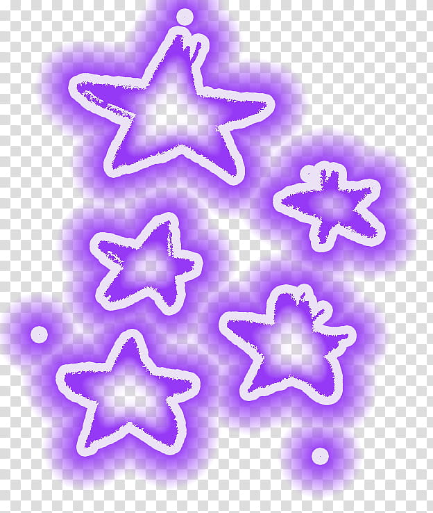 estrellas de colores, purple neon stars transparent background PNG clipart