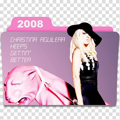 Christina Aguilera   Folder Icon, kgb transparent background PNG clipart