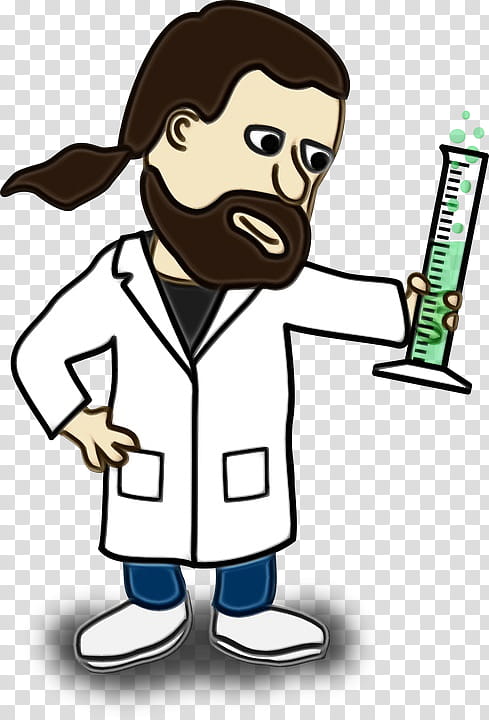 Scientist, Cartoon, Science, Character, Animation, Pleased transparent background PNG clipart