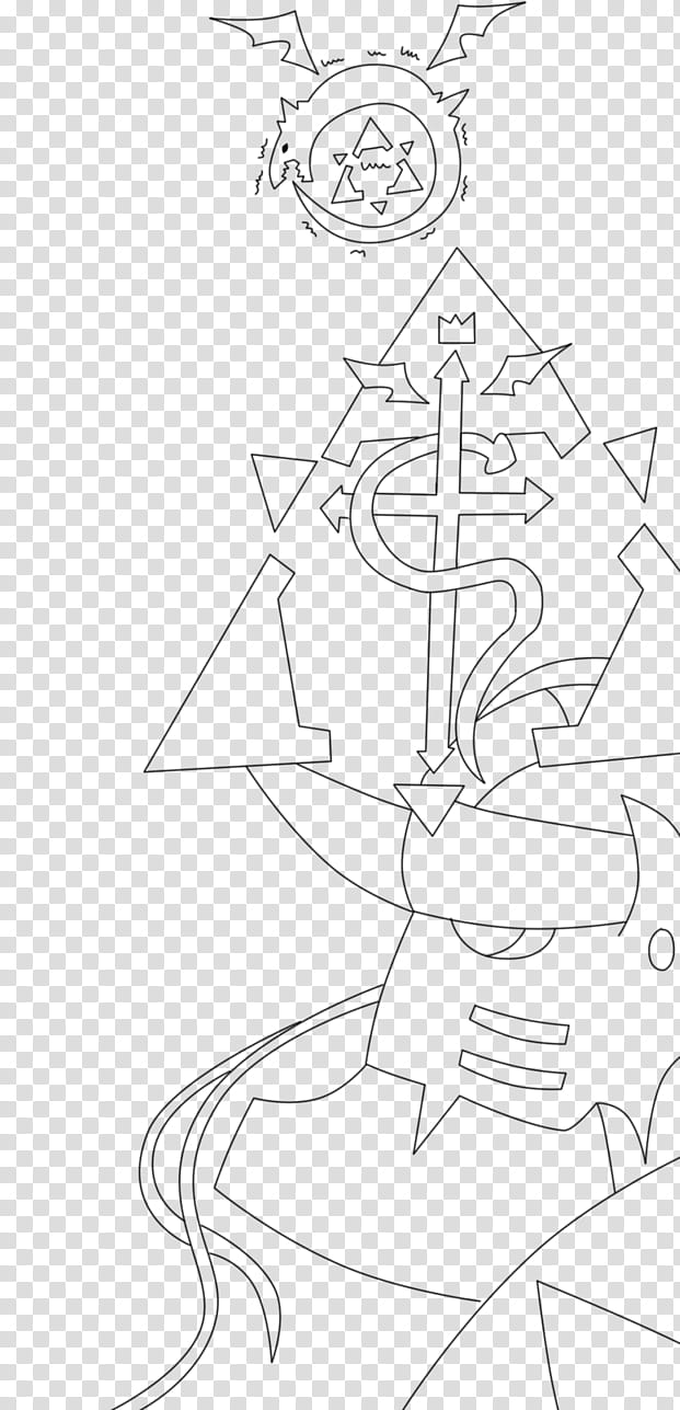 Alphonse Elric  Lineart transparent background PNG clipart