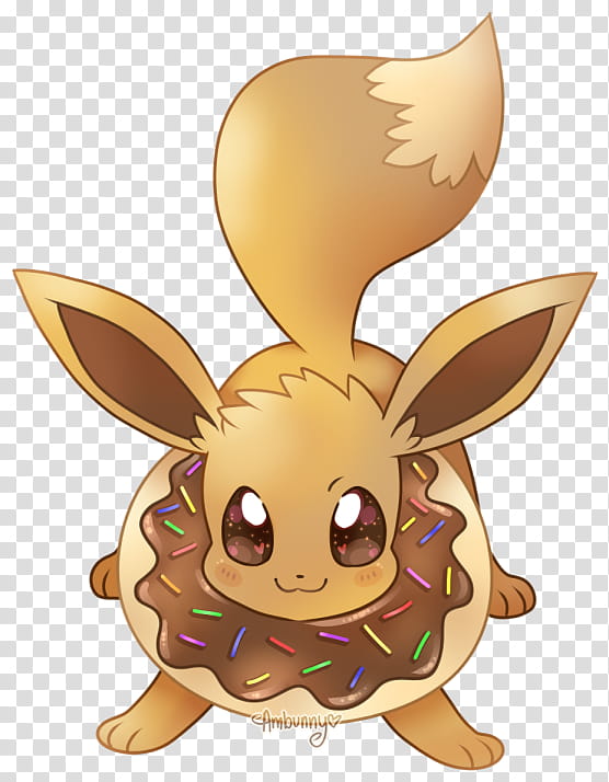 Let&#;s go get some donuts, Eevee! transparent background PNG clipart