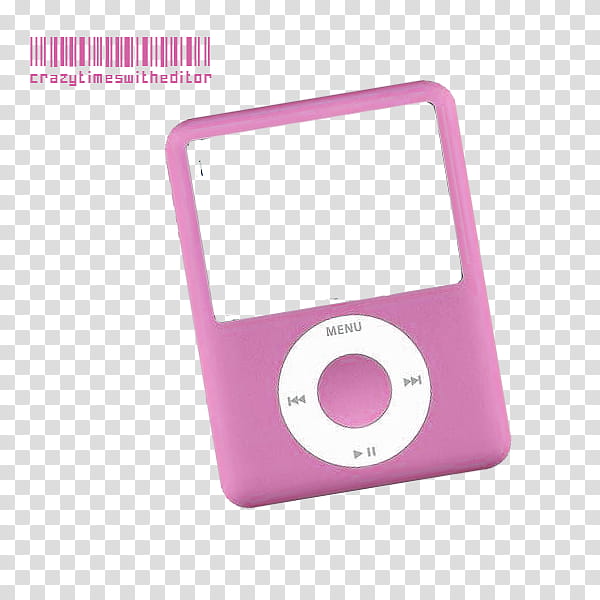 pink iPod Nano transparent background PNG clipart