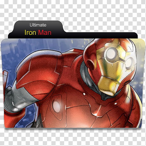 Ultimate Comics Folder , Ultimate Iron Man transparent background PNG clipart