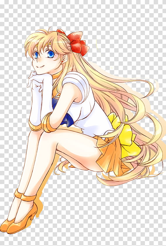 Sailor Moon Sailor Venus render  transparent background PNG clipart