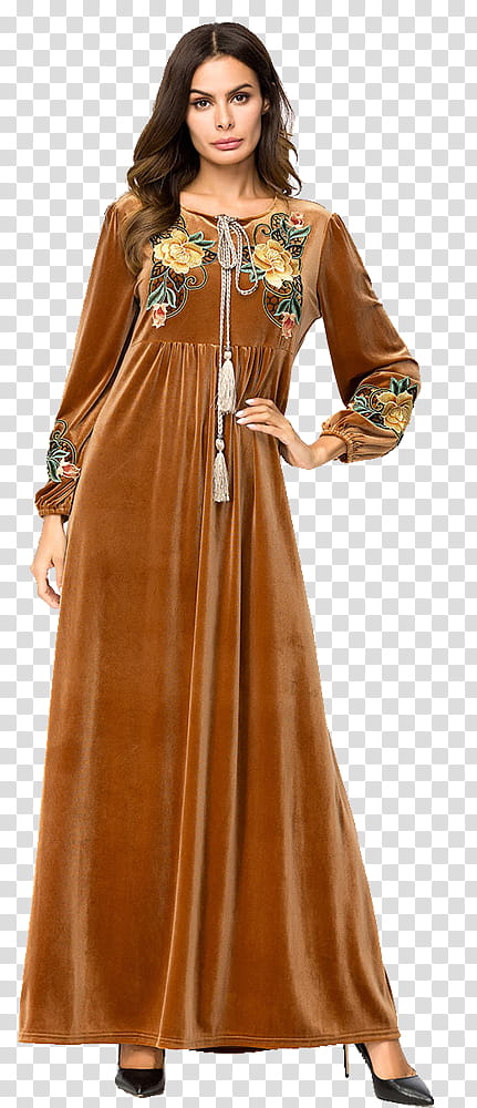 Islamic Fashion, Kaftan, Abaya, Dress, Dubai, Clothing, Sleeve, Long Maxi Dress transparent background PNG clipart
