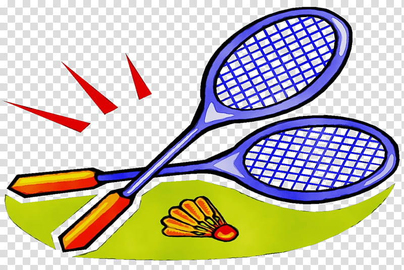Badminton, Watercolor, Paint, Wet Ink, Shoe, Tennis, Line, Racket transparent background PNG clipart
