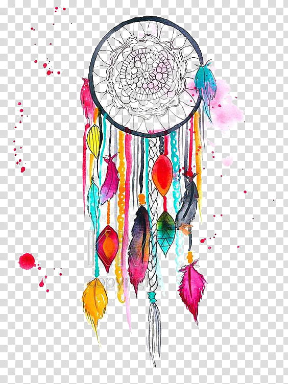 Watercolor Drawing, Painting, Dreamcatcher, Watercolor Painting, Canvas Print, 2018, Line transparent background PNG clipart