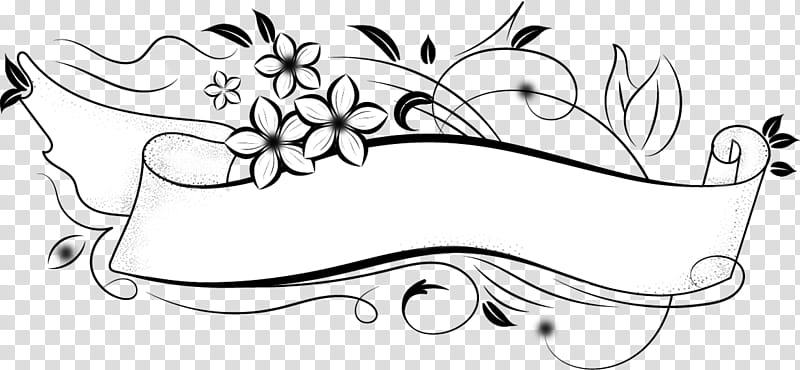 Banner, white and black ribbon illustration transparent background PNG clipart