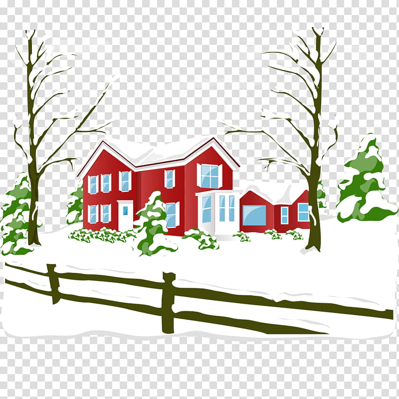 Winter House Drawing, Painting, Winter
, Season, Snow, Cartoon, Tree, Home transparent background PNG clipart