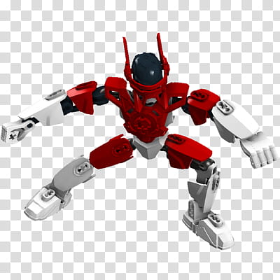 hero factory kamen rider Den o, red and white robot toy transparent background PNG clipart