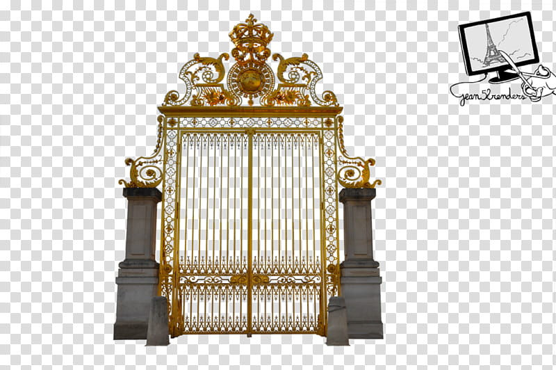 watchers , closed yellow gate transparent background PNG clipart