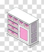 HermOso de muebles, white and pink wooden dresser illustration transparent background PNG clipart