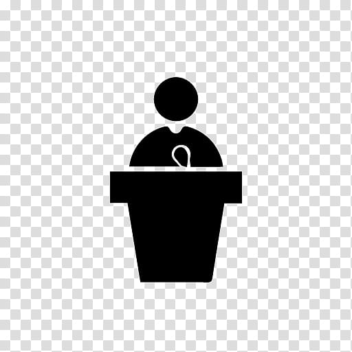 Public Speaking Logo, Speech, Orator, Audience, Communication, Individual, Tshirt, Blackandwhite transparent background PNG clipart
