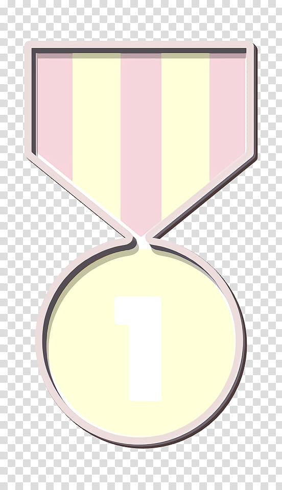 award icon first icon medal icon, Place Icon, Premium Icon, Trophy Icon, Win Icon, Pink, Yellow, Line, Material Property, Square transparent background PNG clipart