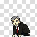 BBC Sherlock Lestrade Shimeji, black and white computer tower transparent background PNG clipart