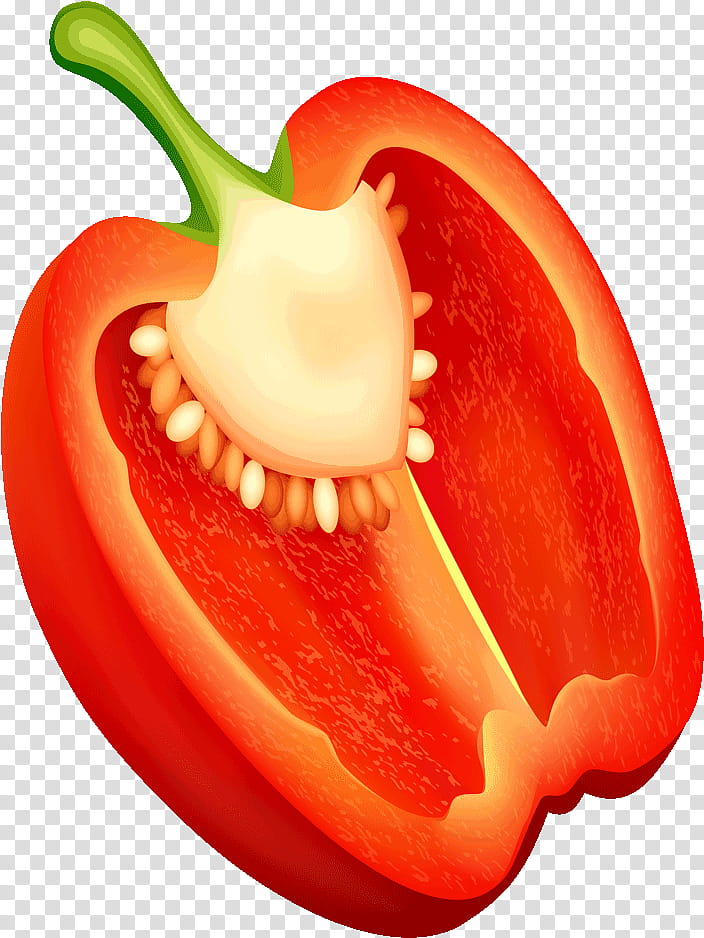 Mouth, Bell Pepper, Peppers, Chili Pepper, Green Bell Pepper, Vegetable, Red Bell Pepper, Food transparent background PNG clipart