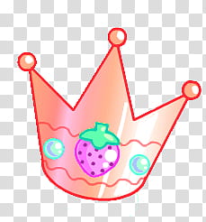 Crowns, pink and purple strawberry graphic crown illustration transparent background PNG clipart
