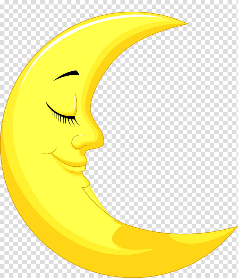 full moon cartoon yellow