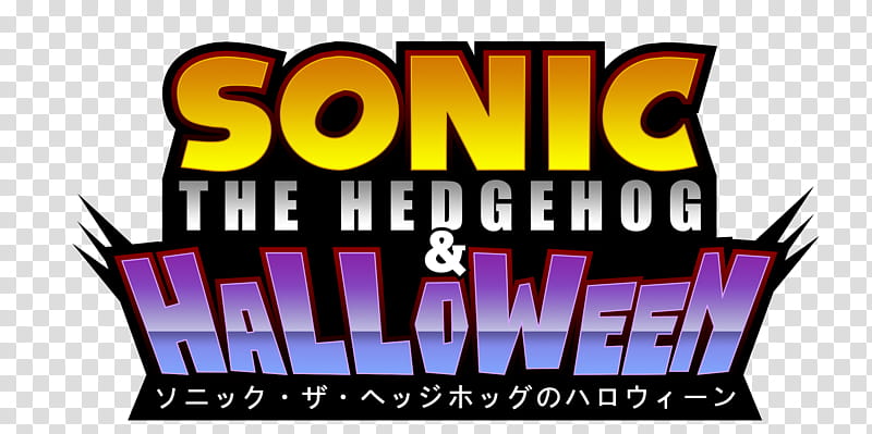 Sonic The Hedgehog And Halloween Logo transparent background PNG clipart