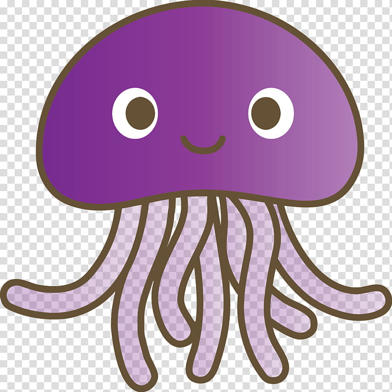 baby jellyfish jellyfish, Octopus, Hair, Violet, Purple, Pink, Cartoon, Nose transparent background PNG clipart