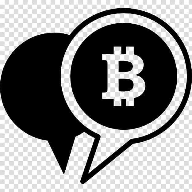 Speech Balloon, Bitcoin, Bitcointalk, Logo, Symbol, Text, Money, Blackandwhite transparent background PNG clipart