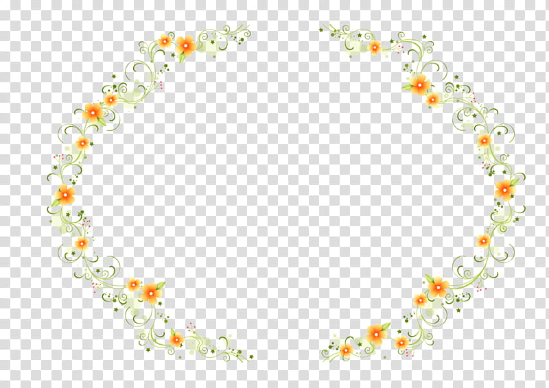 Flower Circle, Oval, Frames, Ellipse, Yellow, Body Jewelry, Jewellery, Necklace transparent background PNG clipart