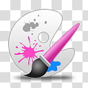 Girlz Love Icons , theme, pink paintbrush illustration transparent background PNG clipart