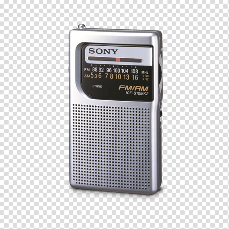 Sony Icfs10mk2 Technology, Radio, Sony Icfp26, Transistor Radio, Frequency Modulation, Amplitude Modulation, Radio Receiver, FM Broadcasting transparent background PNG clipart