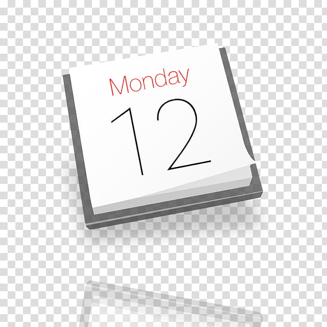 OS X Mavericks icons, Calendar mirror transparent background PNG clipart