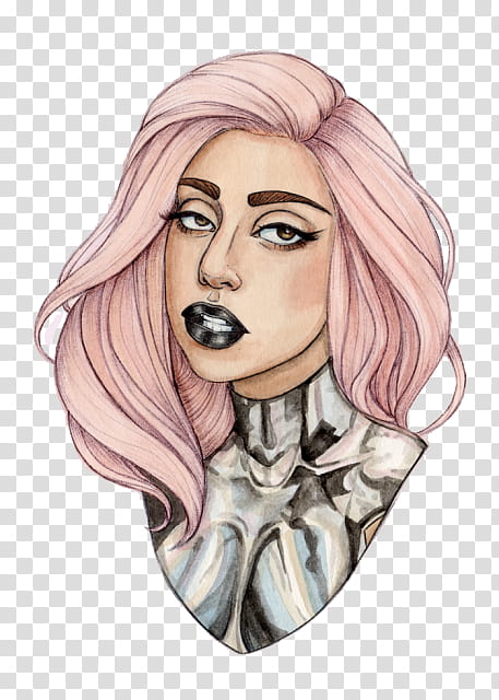 Lady gaga dibujo transparent background PNG clipart