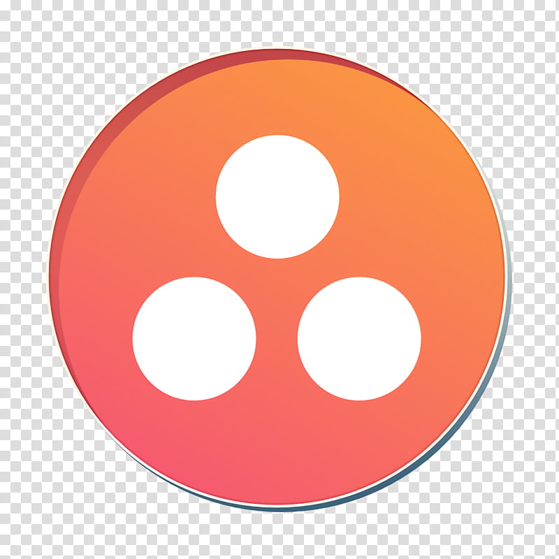 Circle Icon, Asana Icon, Round Icon Icon, Symbol, Orange transparent background PNG clipart