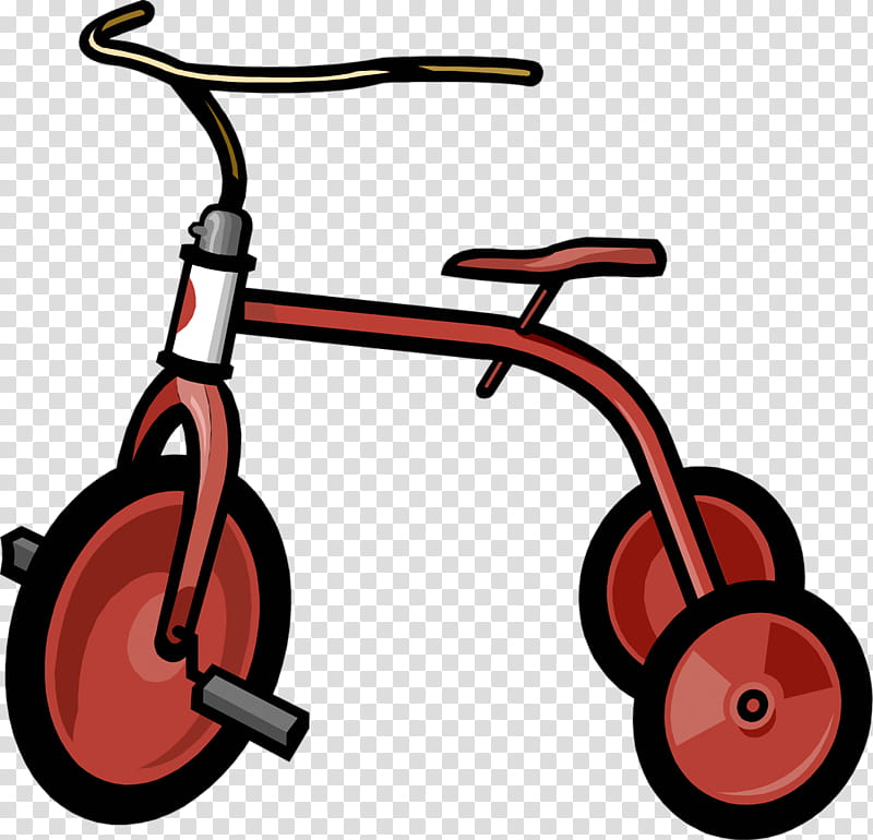 Color, Bicycle Wheels, Tricycle, Hybrid Bicycle, Red, Bicycle Accessory, Sports Equipment, Line transparent background PNG clipart