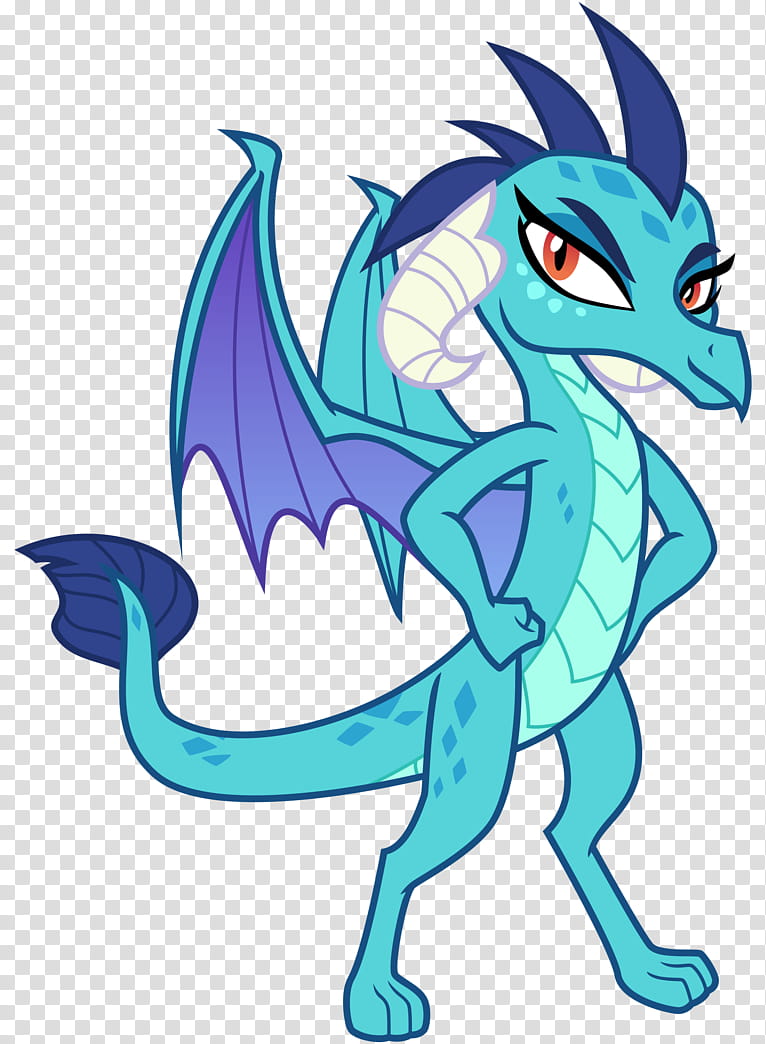 Ember, blue dragon cartoon c transparent background PNG clipart