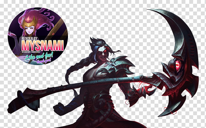 Kayn Render, Mysmami character transparent background PNG clipart