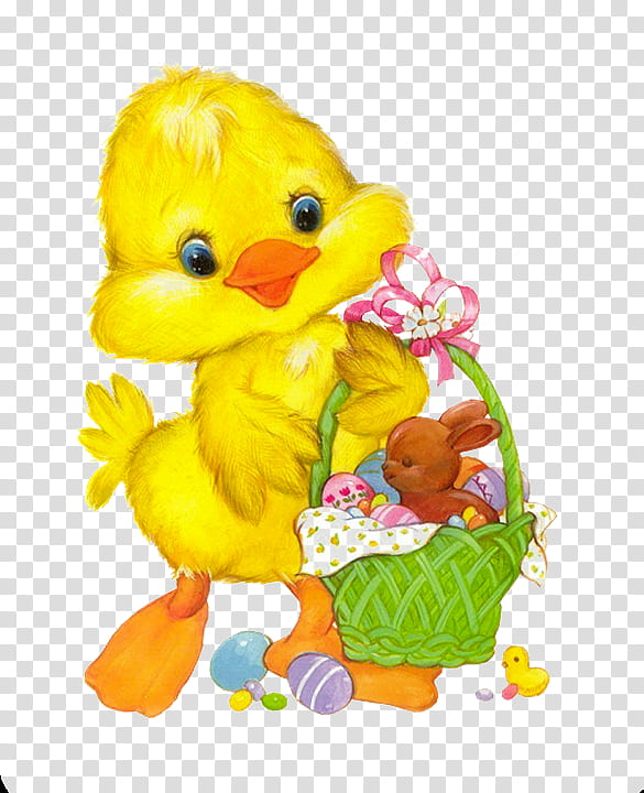 Easter, Easter
, Frames, Holiday, Easter Basket, Yellow, Ducks Geese And Swans, Stuffed Toy transparent background PNG clipart
