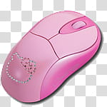 glamour ico and icons , , pink cordless computer mouse illustration transparent background PNG clipart