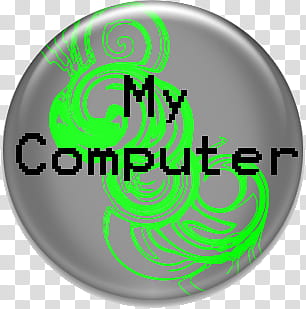 Funky Fresh Button Icons, MyComputer transparent background PNG clipart