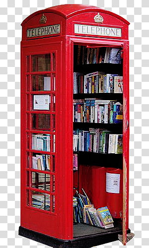 Telephone Box S Assorted Title Book Lot In Red Telephone Booth