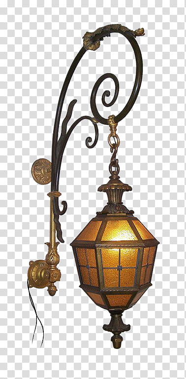 Lanterns, black and brown sconce lamp transparent background PNG clipart
