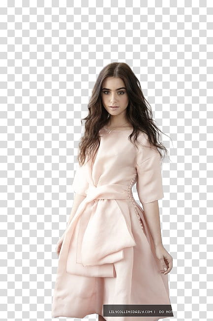 Lily Collins    transparent background PNG clipart