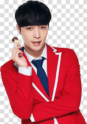EXO KFC CHINA, man holding figurine transparent background PNG clipart
