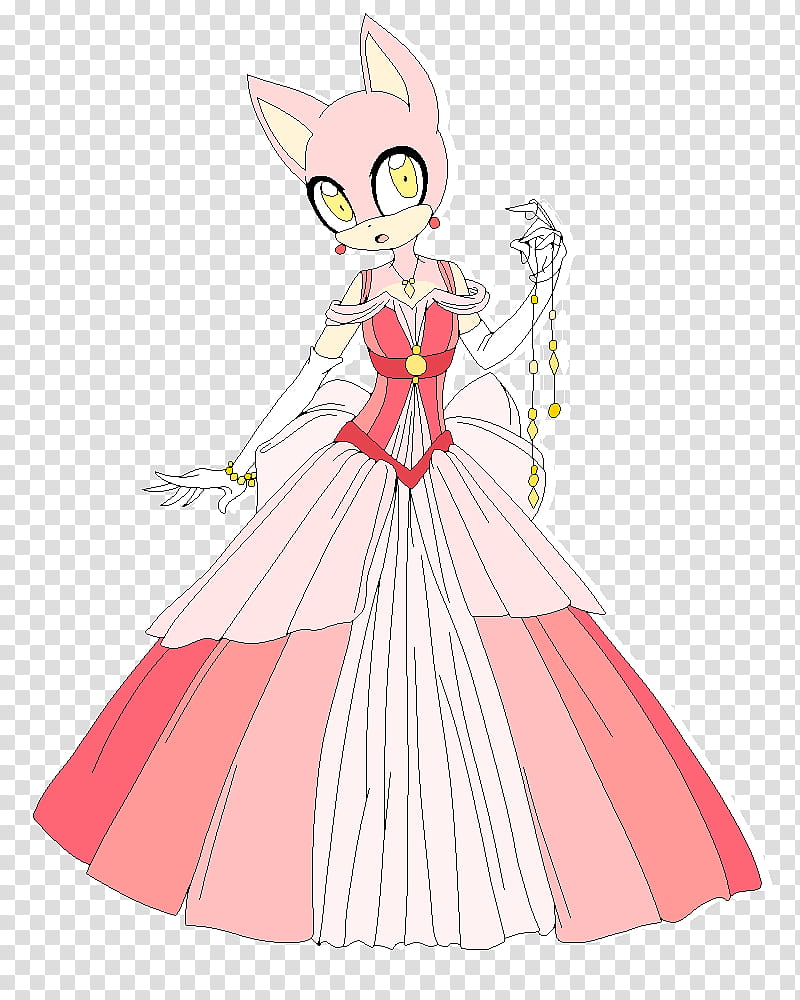 Bases for Bases Gowns, woman wearing dress anime character