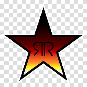 Fire Rockstar Logo transparent background PNG clipart