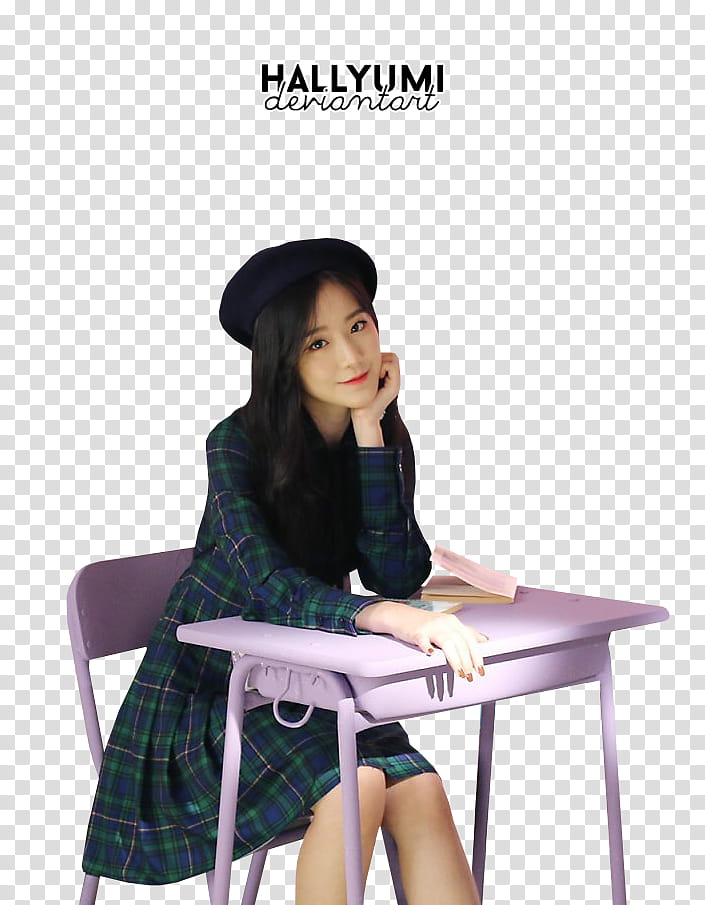 Miyeon and Shuhua, woman sitting on student chair transparent background PNG clipart