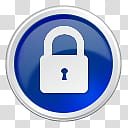 Oxygen Refit, lock, blue and white locked icon transparent background PNG clipart